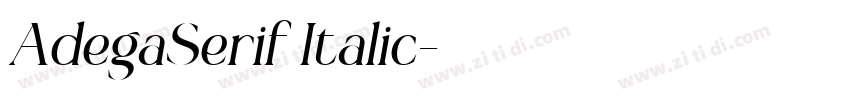 AdegaSerif Italic字体转换 AdegaSerif Italic字体转换